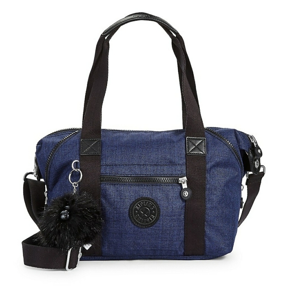 Kipling

Denim Faux Fur Keychain Satchel Bag